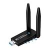 2121 KIMWOOD Wifi usb 無線LAN 子機 1300Mbps USB3.0 アダプター 2.4G/5G デュアルバンド Wi-Fi 5dBi超高速通信 回転アンテナ 802.11ac/n/a/g/b技術 複数放熱穴 WPS暗号機能 Windows10/8/7/ XP/Vista/Mac OS/Linux対応 認証済み