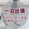 一泊の出張にキャリーはおかしい？使用したほうがいいシチュエーションの見分け方とおすすめのビジネスバッグの選び方