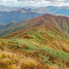 景色を眺めながら下山開始