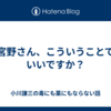 宮野さん、こういうことでいいですか？