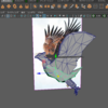 雑談　Mayaで鳥っぽいものを作った。