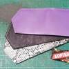 新作作製中。レザー札入れカードケースミニウォレットコンパクトマネークリップ  ハンドメイド レザークラフト handmade leathercraft  上からパープル、定番のブラック、パイソン蛇革合成皮革タイプ＆ KOPIKO