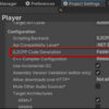 【Unity】Unity 2022 から IL2CPP Code Generation の設定場所が変わった