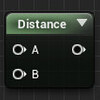 UE4 マテリアルのDistanceノード