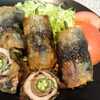 秋刀魚にオクラ