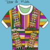 t-shirt con motivi della Torre di Pisa【ピサ斜塔柄のティーシャツ】
