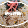 納豆炒飯！