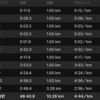 ジョグ 10km+ws×1（ナイキ オデッセイリアクト）