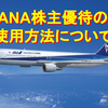 【買取より利用がおすすめ！】ANAホールディングス（全日空）の株主優待の使用方法