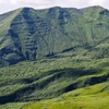 向こう側の笙ヶ岳の斜面にも　見下ろした千畳ヶ原にも、火山活動の跡が見えました