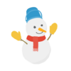 長女と雪だるま作り
