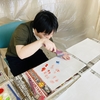 何を描くではなく、描く瞬間を楽しむ息子の絵画