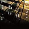 「あの日、君は何をした」を読みました