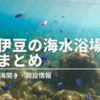 【2024年】伊豆の海水浴場 海開きと開設情報まとめ　※7/11更新