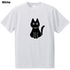 ドット絵黒猫プリントTドライTシャツ 当店オリジナル商品。