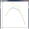 Pythonでベジェ曲線クラスを実装してwxPythonで動かす