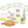 L'acqua e limone, le fettine di limone sotto miele「レモン水とレモンの蜂蜜漬け」