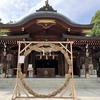 速谷神社、茅の輪が組まれていました。いよいよ夏到来ですね。