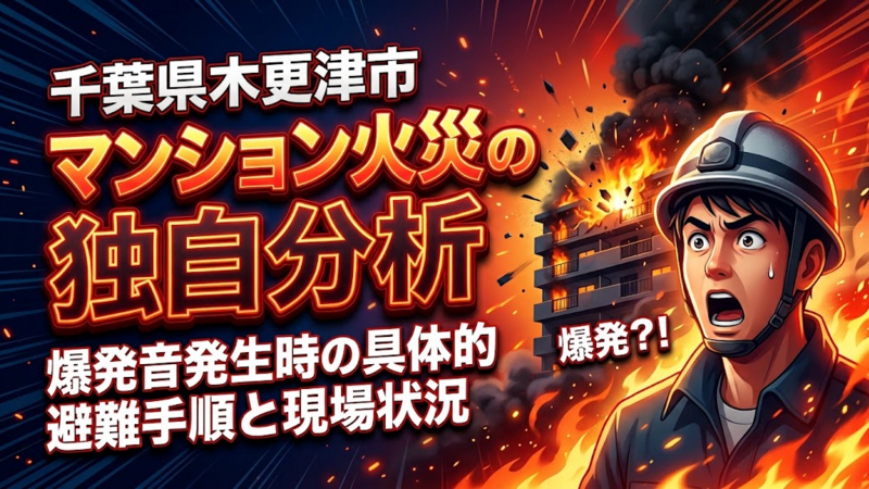 千葉県木更津市マンション火災の独自分析：爆発音発生時の具体的避難手順と現場状況