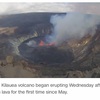 A Hawaii volcano that recently erupted for five months has started spewing lava again