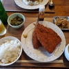 休日に母とランチ／アジフライ定食