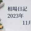 【2023/11/30】米株はほぼ横ばい　日経は前場方向感なしも、後場は高値引け　日米ともに次の材料待ち