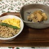 たけのこ煮とそぼろ丼☆わたしの朝ごはん＃１２