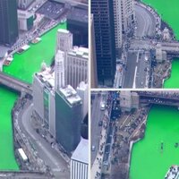Chicago dyes entire river green for St Patrick’s Day
