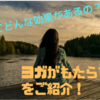 【初心者向け】ヨガに通い詰めている僕がヨガの３つの効果をご紹介