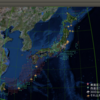 2018-01-01 地震の予測マップ （北海道中央・東北太平洋側・関東・鳥取・岡山を除く日本全国が注意対象）