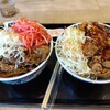 吉野家にて牛カルビ丼超特盛とタルタル南蛮から揚げ丼大盛。11月6日のRUN記録。