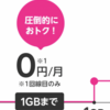 私の楽天モバイルの3ヶ月無料が終了した。今月から1GBを超えないように使うぞ！！