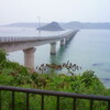 雨の角島