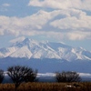 春の雪山