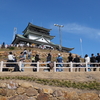 小牧市市制70周年。小牧山から見たブルーインパルス（2025年3月1日）
