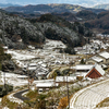 雪化粧の奈良の情景