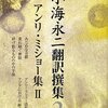 『小海永二翻訳選集２　アンリ・ミショー集』