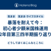 暴落を耐えて今：初心者少額米国株運用2年目第三四半期振り返り