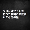 生でプロレスを観戦する魅力