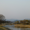 黄砂フィルターがかかる夕陽。