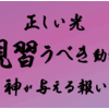 正しい光 見習うべき動物・神が与える報い