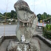 辺田見若宮神社参道脇の猿田彦