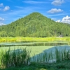 栗毛沼の大沼稲荷神社（秋田県仙北）