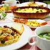 ♪きのこのスパゲティ＆じゃがいものミルク煮グラタン♪