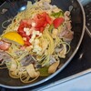 洋風油揚げパスタ(冷蔵庫消費レシピ)