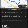 久し振りの５ｋｍ閾値走。インターバルの効果は・・・