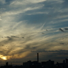 夕方の西の空