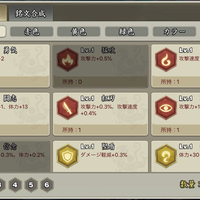 三国天武 剣系武将が装備できる汎用神器の能力について S Y N シン の人柱投資