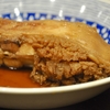 豊洲の「米花」でなめたかれい煮付け、白滝と真子煮、ひじき煮、ふき辛子和え。