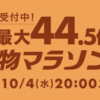 ポイント最大44.5倍！お買い物マラソン開催〜お得なクーポンをゲット！【10/4〜9】【PR】